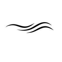 Doodle Of Wind Gust Isolated on a White Background 