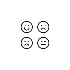 Emotions linear icon. Thin line customizable illustration. Contour symbol. Vector isolated outline drawing. Editable stroke