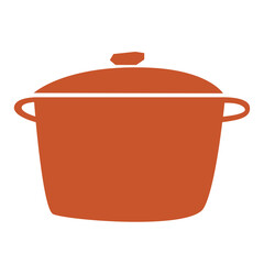 Pot flat illustration