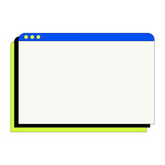 Browser window line filled illustration