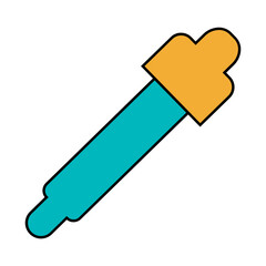 Eyedropper tool line filled illustration