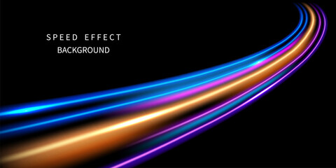 beautiful light speed line background on black background abstract design vector illustration