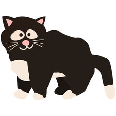 British longhair flat illustration