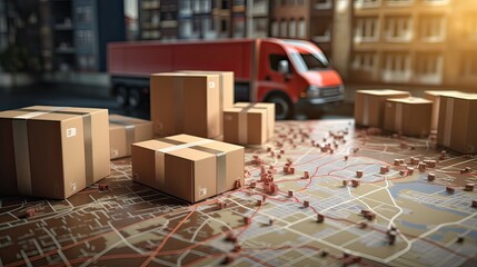GPS tracking for your package, granting you the ability to trace its route, estimate delivery time, and ensure secure and reliable transportation. Generated by AI.