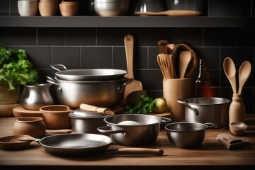 Fototapeta na wymiar kitchen utensils on the kitchen