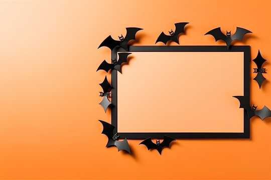 Frame with space for text. Halloween concept.