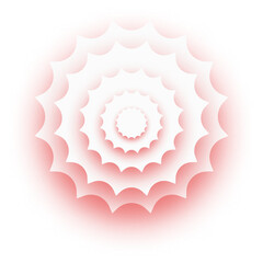 Blending Light, Paper Cut 3D, Flower, Star, and Shadow for Decorative Magic