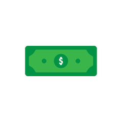 dollar sign simple icon on blank background. Vector illustration.
