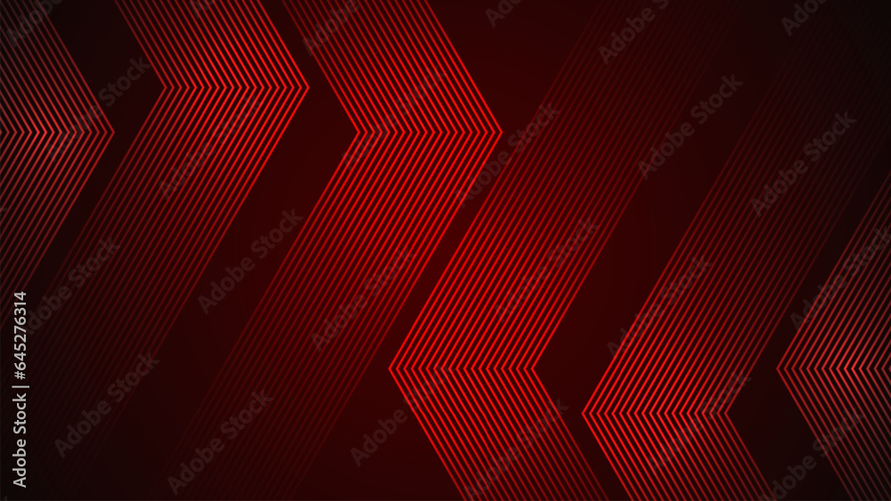 Poster dark red simple abstract background with lines in a geometric style as the main element.