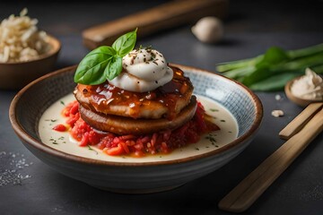 cake with vanilla cream