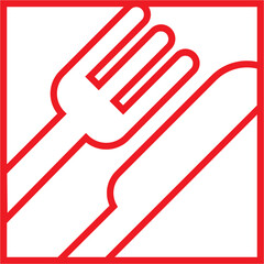 Cutlery square motif