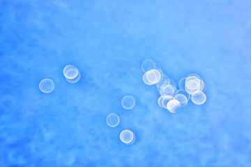 texture of transparent clear water in the pool blue abstract background