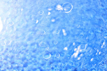 background ocean bubbles blue abstract copy space sea
