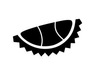 Durian icon vector with simple design. Durian illustration