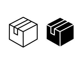 box icon vector with simple design.package box icon
