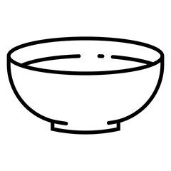 Bowl outline icon