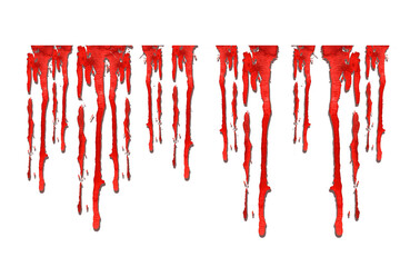 Blood splatters and stains. Red blots of watercolor illustration isolated white background Realistic bloody splatters for Halloween Drop for blood concept. Design for stickers, tattoo, prints 