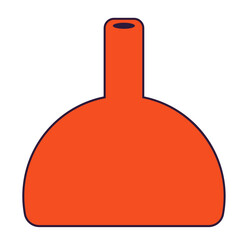 Obraz premium Modern vase line filled illustration