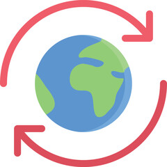 design vector image icons cycling earth