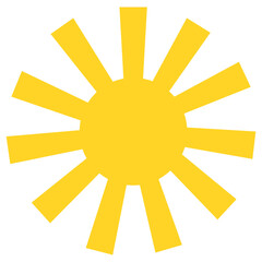 Sun flat illustration
