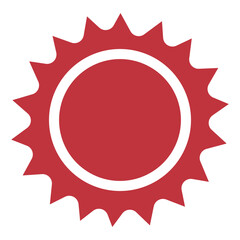 Sun flat illustration