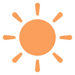 Sun flat illustration
