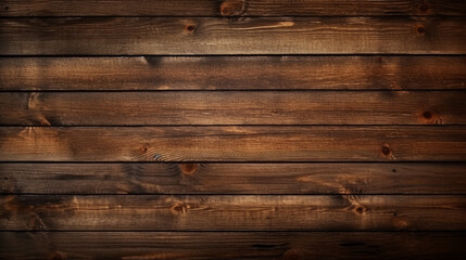 Fototapeta premium A grunge-style, rustic brown wooden timber texture, ideal for wall, floor, or table backgrounds.