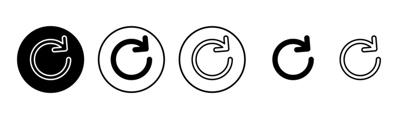 Refresh icon set illustration. Reload sign and symbol. Update icon.