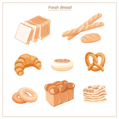 Breads and pastries, soft and delicious, various kinds to taste.