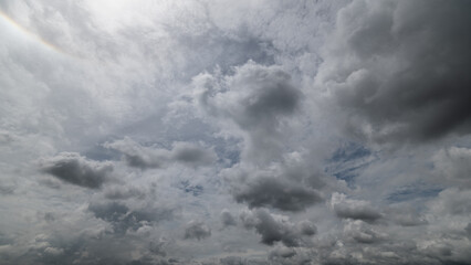  Dark sky with stormy clouds. Dramatic sky rain,Dark clouds before a thunder-storm.
