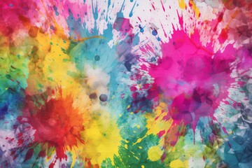 A vibrant and abstract paint splatter background
