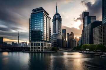 Obraz premium city skyline