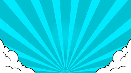 Comic Cloud Background