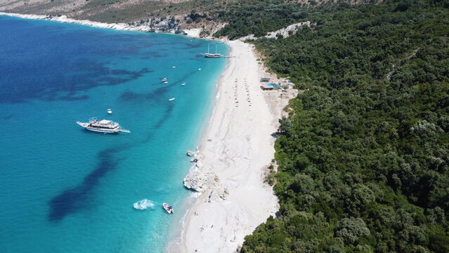 Kror&euml;za Beach, Saranda (Sarand&euml;), Albanische Riviera, Albanien