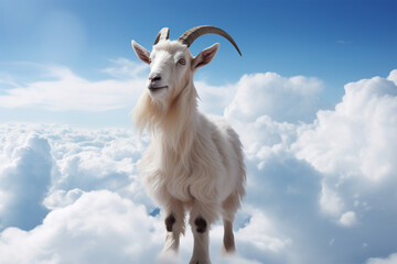 goat on a cloud