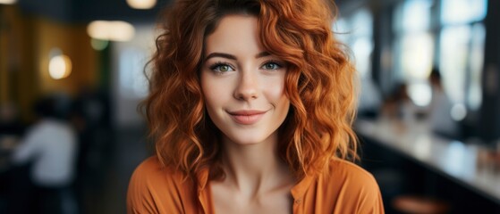 Fototapeta premium Beautiful happy woman