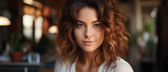 Fototapeta premium Beautiful happy woman