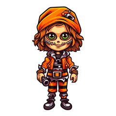 Happy Halloween Clipart Illustration