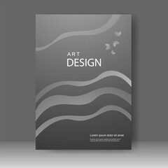 Book cover design modern. Annual report. Brochure template, catalog. Simple Flyer promotion. magazine. Vector illustration