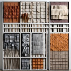 collage of a shelves