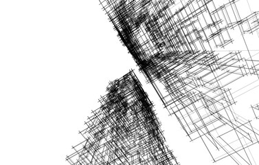 Architectural background vector 3d illustration