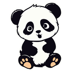 cute baby panda, generative ai