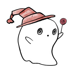 Cute doodle ghost, Halloween