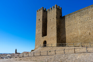 Castillo de Sádaba en la comunidad autonómica de Aragón, España