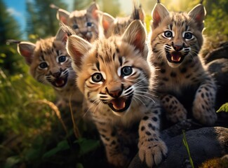 A group of lynxes