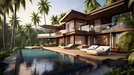 Fototapeta premium luxury villa