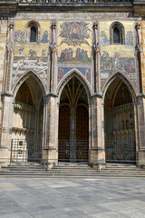 Fototapeta na wymiar Saint Vito cathedral at Prague on Czech Republic