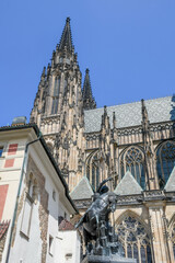 Fototapeta premium Saint Vito cathedral at Prague on Czech Republic