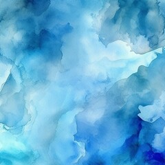 Obraz premium Abstract blue watercolor background 