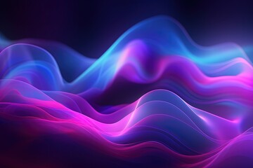 Fototapeta premium abstract futuristic background with pink blue glowing neon moving high speed wave lines and bokeh lights. Data transfer concept Fantastic wallpaper